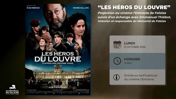 Projection "Les Héros du Louvre" suivie d'un échange avec Emmanuel Thiébot