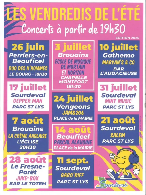 Les Vendredis de l'été > Concert du groupe Deeper Men