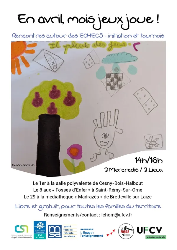 Tournoi d’échecs « En avril, mois jeux joue ! »