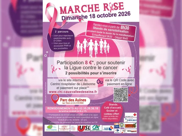 Marche rose Lillebonne