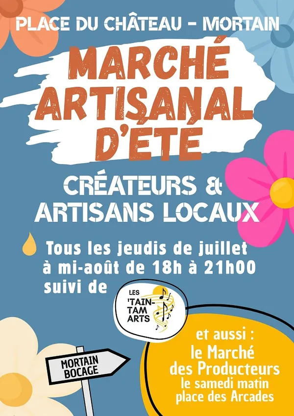 Marché artisanal d'été de Mortain-Bocage