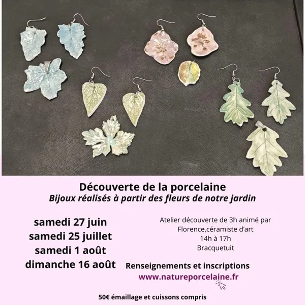 Atelier bijoux en porcelaine