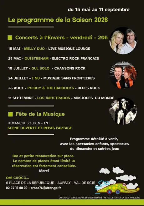 Concerts à l'Envers du Croco