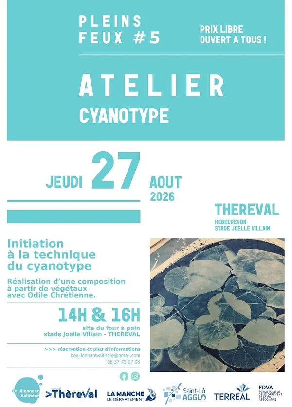 5e Festival Pleins Feux > atelier cyanotype