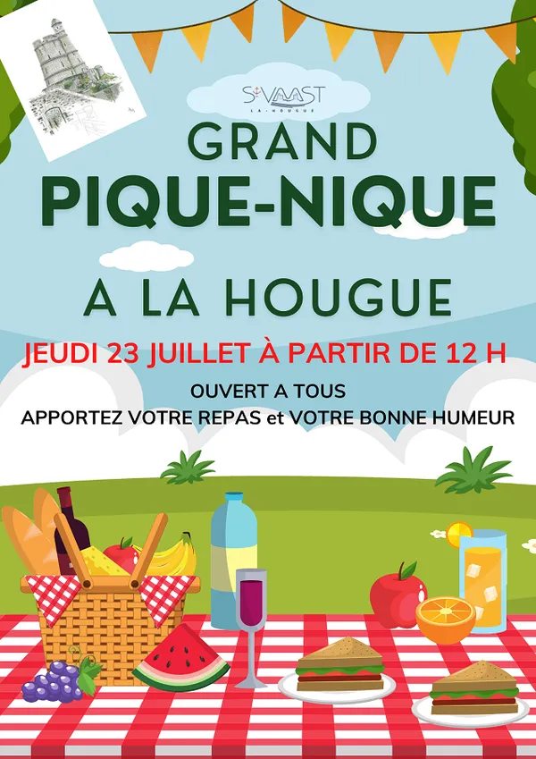 Grand pique-nique à la Hougue