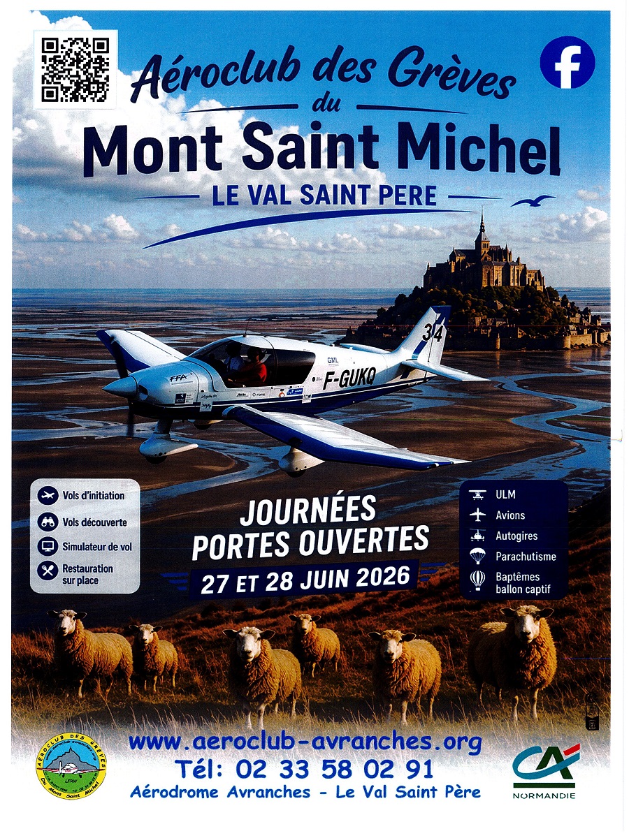 Journées portes ouvertes à l'aéroclub des grèves du Mont-Saint-Michel