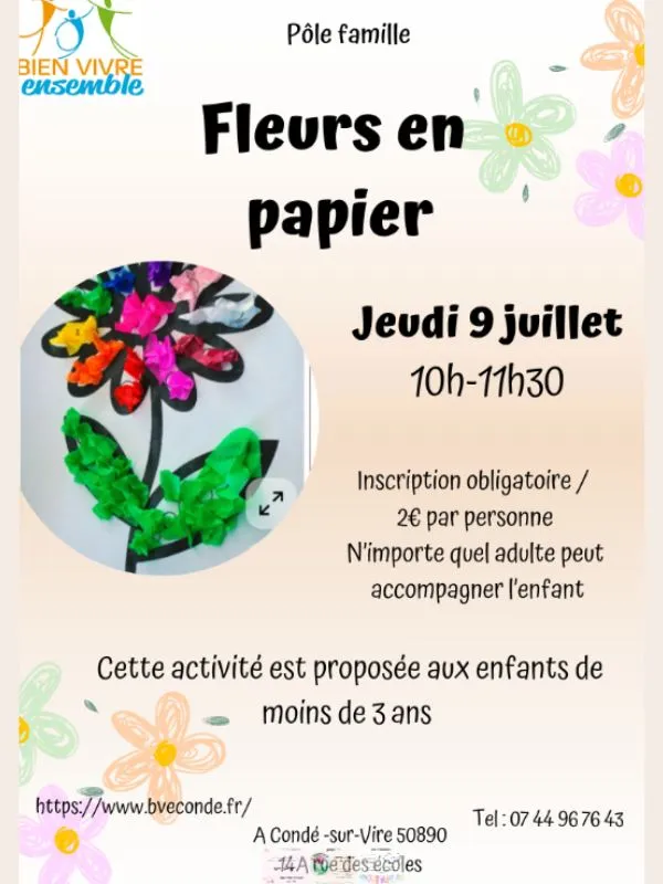 Fleurs en papiers