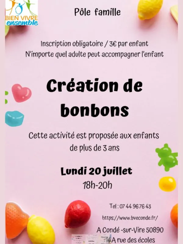 Création de bonbons
