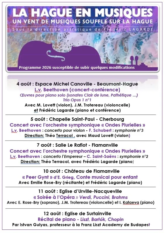 Festival La Hague en Musiques : Soirée à l'Opéra