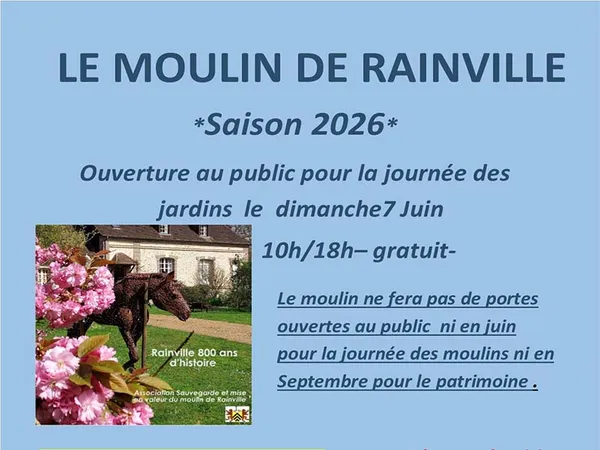 Rendez vous aux jardins : Visite des jardins du Moulin de Rainville