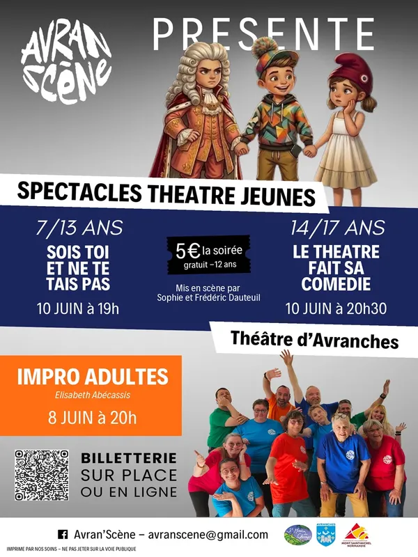Représentations théâtre jeunes et impro