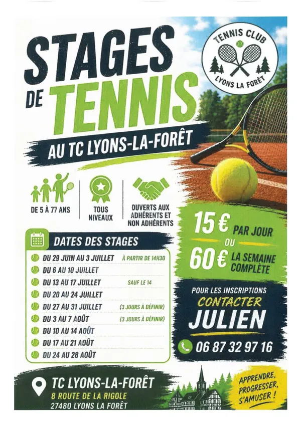 Stages de Tennis