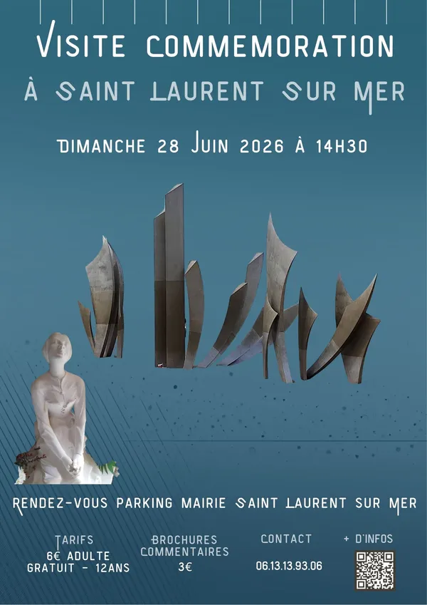 Visite Commémoration Saint Laurent sur Mer