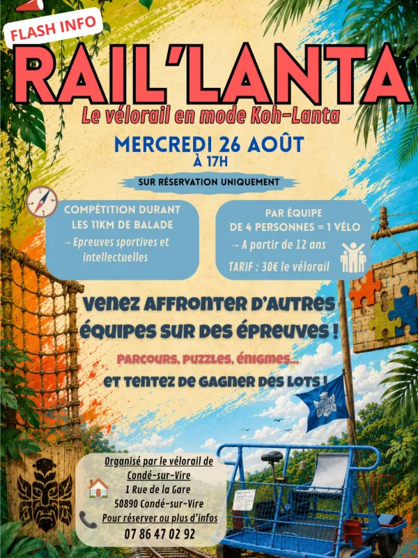 Rail'Lanta au Vélorail