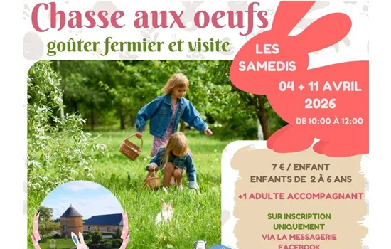 Chasse aux oeufs à la Ferme Dumesnil