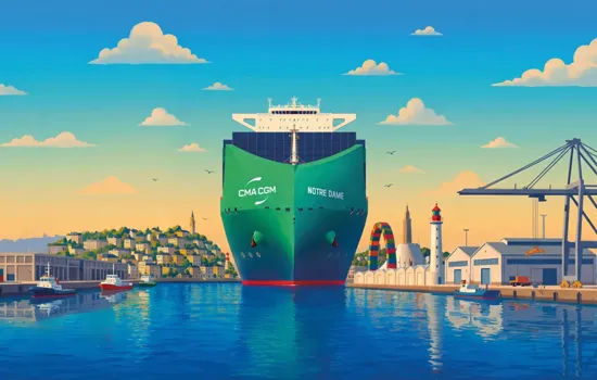 Escale du CMA CGM Notre-Dame