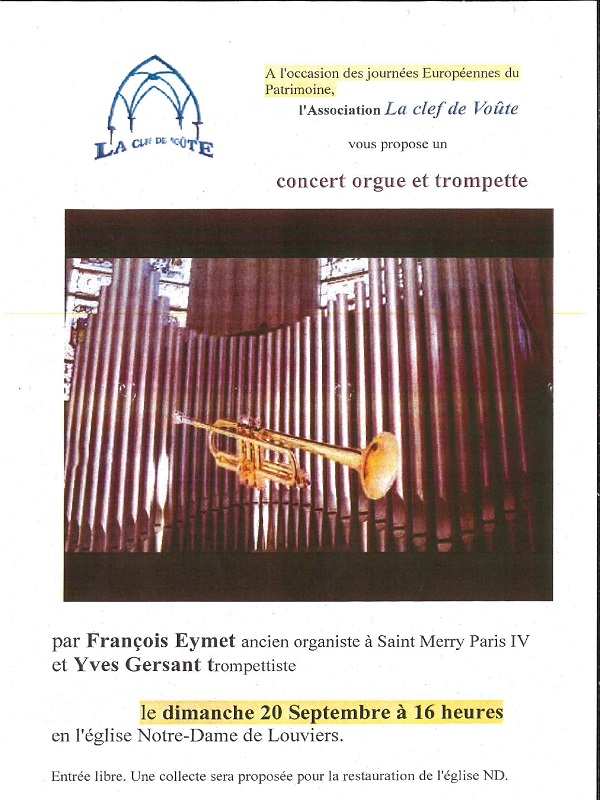 Concert orgue et trompette - Journées européennes du patrimoine