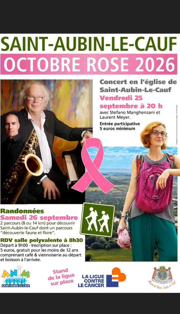 Week-end au profit d'octobre rose - Saint-Aubin-le-Cauf