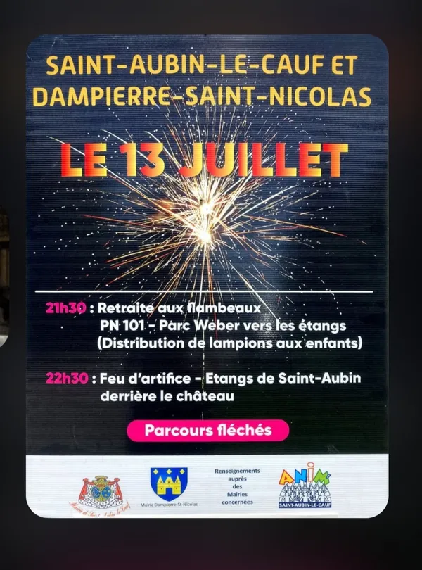 Retraite aux flambeaux - Saint-Aubin-le-Cauf