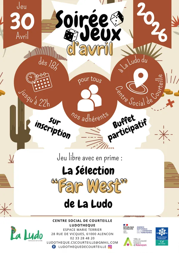 Soirée Jeu d'avril