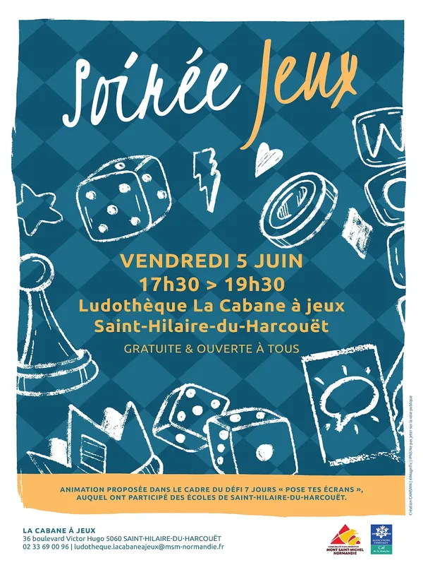 Soirée jeux à la ludothèque La Cabane à jeux