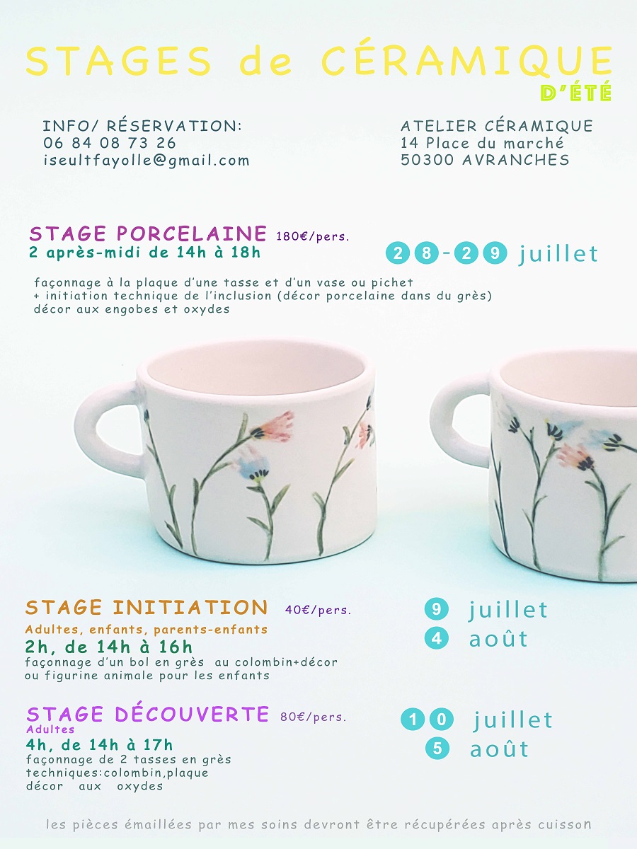 Stage découverte céramique