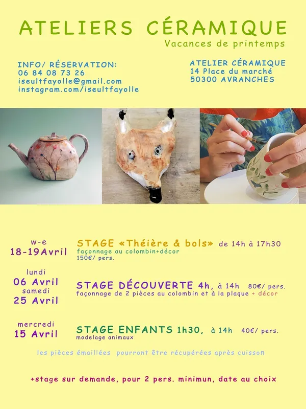 Stage découverte céramique