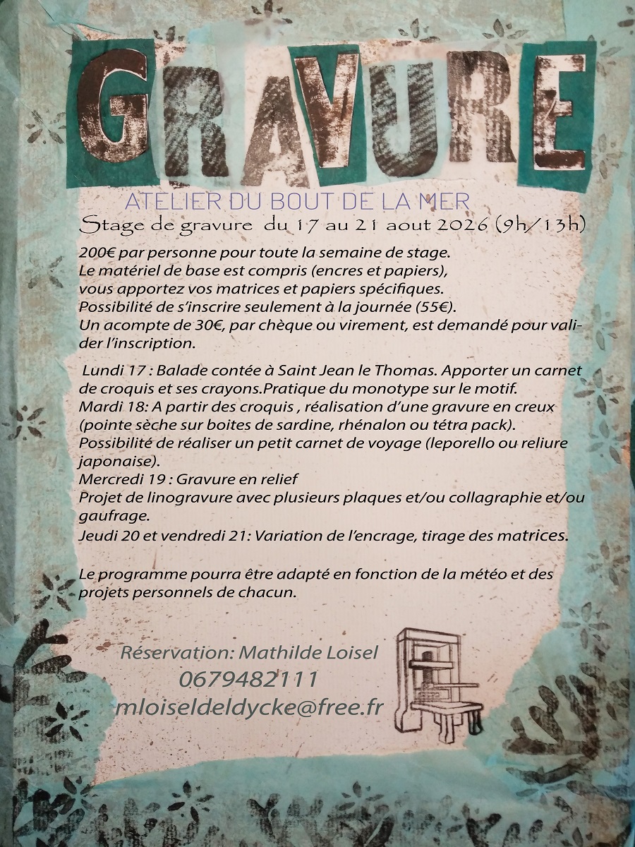 Stage de gravure