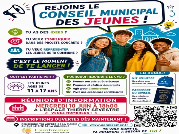 réunion de lancement du Conseil Municipal des Jeunes