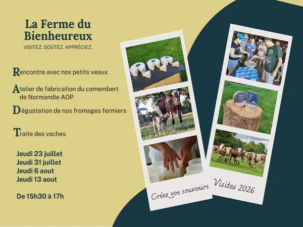 Visite de la ferme et fabrication de camemberts
