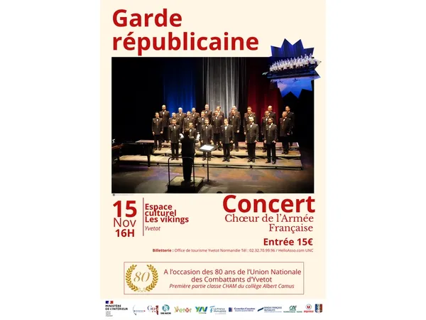 Concert du Chœur de l’Armée Française – Garde Républicaine