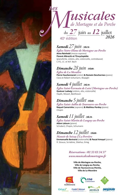 Festival Les Musicales de Mortagne et du Perche - 40ème édition - Le Romantisme