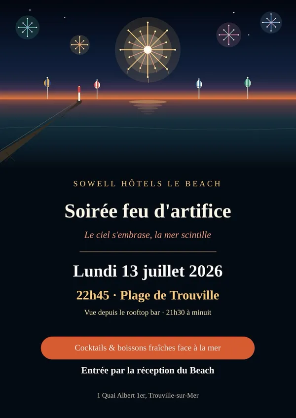Soirée feu d'artifice – Sowell Hôtels Le Beach