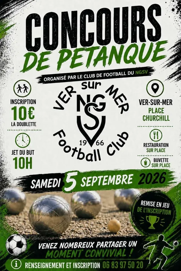 Concours de pétanque - Ver-sur-Mer -