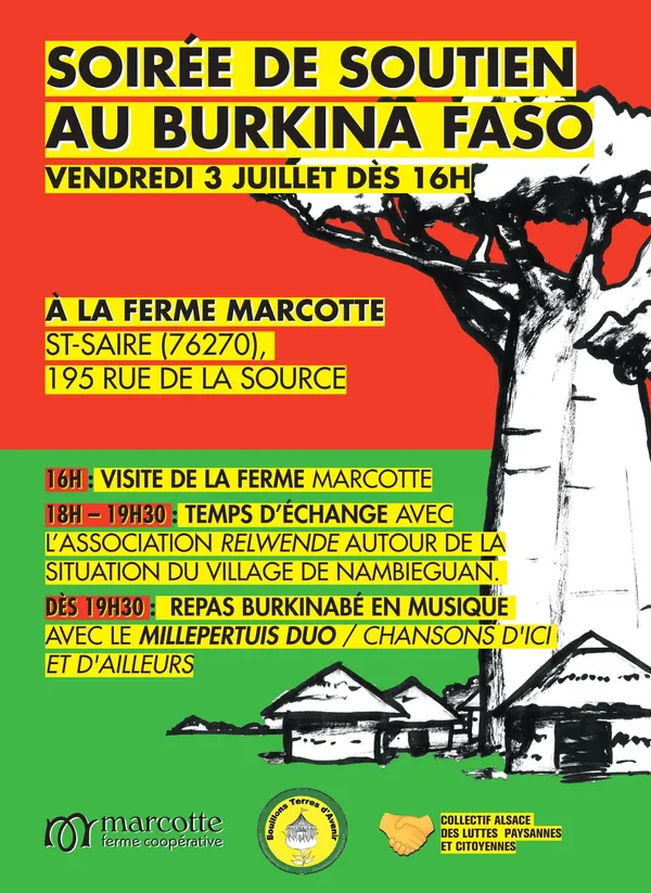 Soirée de soutien au Burkina Faso
