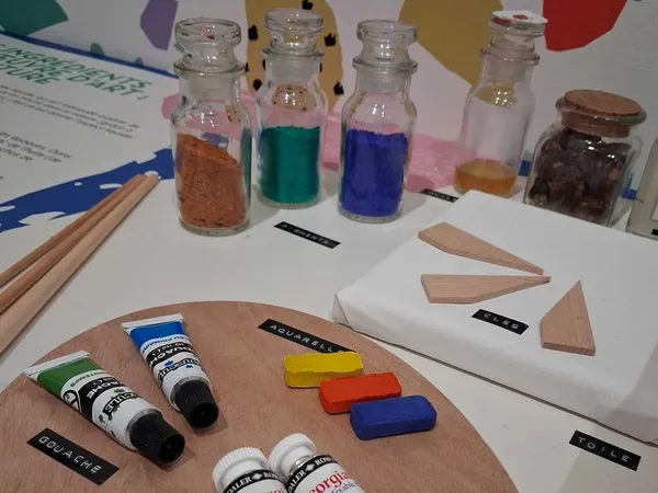 Labomusée Toucher l'art : les pigments 3-6 ans