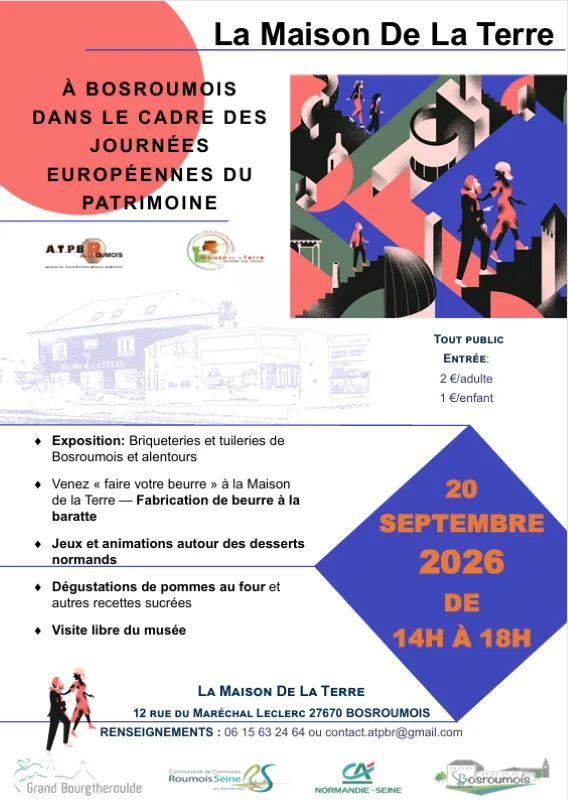 Journée du patrimoine 2026 à la Maison de la Terre de Bosroumois