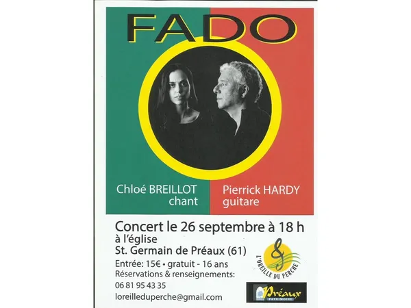 Concert de FADO (Chloé Breillot & Pierrick Hardy)