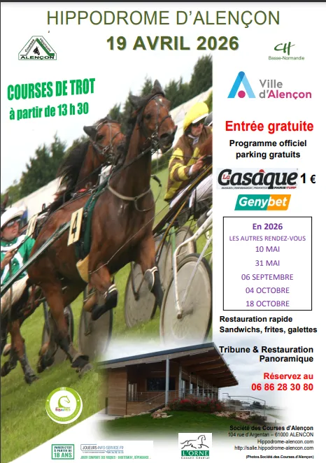 Courses de trot - Hippodrome d'Alençon