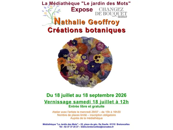 Exposition de créations botaniques - Nathalie Geoffroy