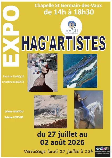Exposition de peintures de quatre peintres de Hag'Artistes