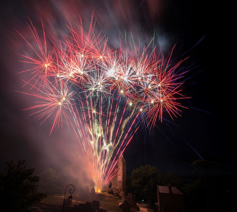 Fête nationale : feu d'artifice Domfront