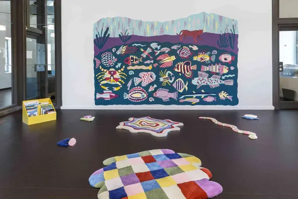 Réalisation d’une fresque avec Joanna Calderwood