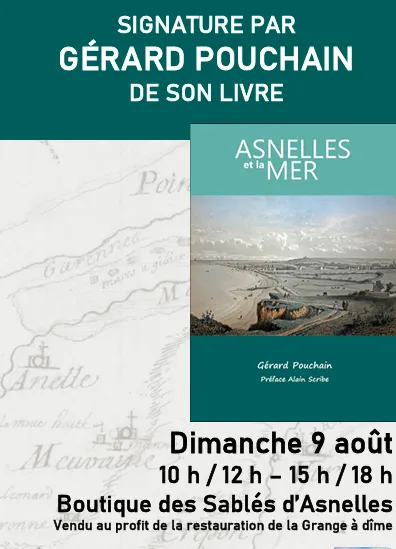 Signature de Gérard Pouchain — « Asnelles et la Mer » - Asnelles -