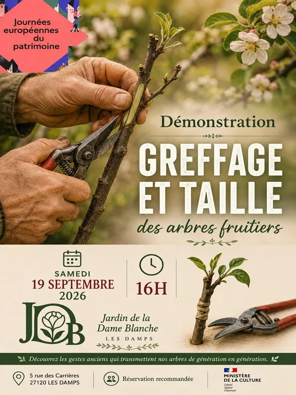 Démonstration greffage et taille  - Journées européennes du patrimoine