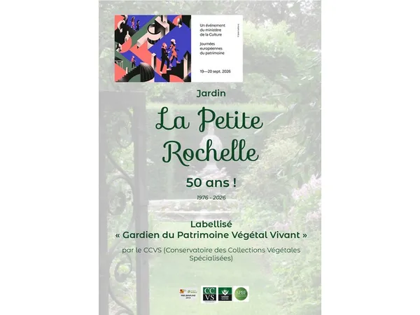 Journées du Patrimoine - Ouverture du Jardin de la Petite Rochelle