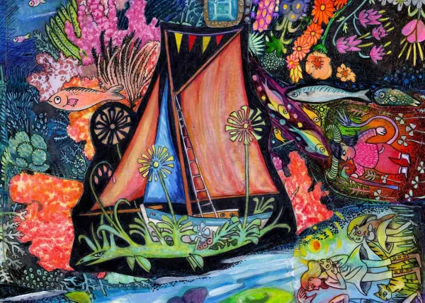Atelier collages avec Charlotte Sjöstrand