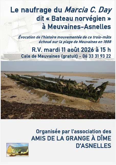 Le naufrage du Marcia C. Day, dit « Bateau norvégien » - Asnelles -