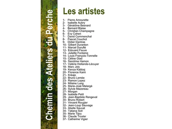 Exposition collective de lancement du Chemin des Ateliers du Perche