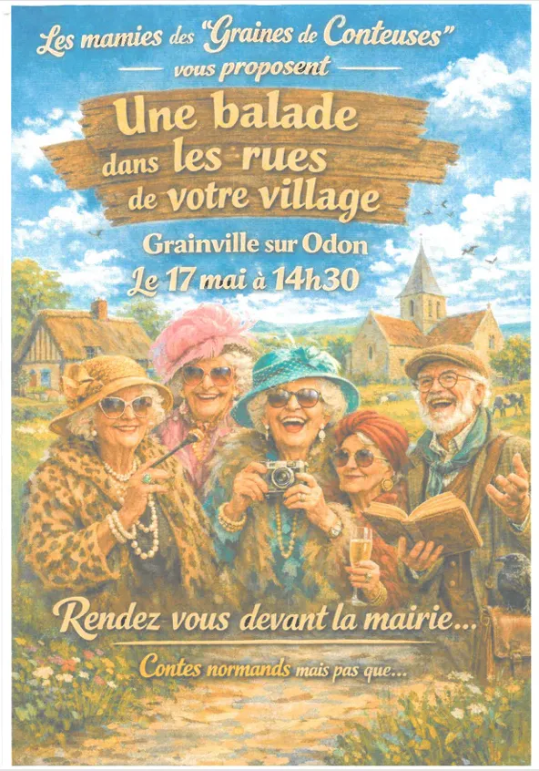 Balade avec Les Mamies de Grainville-Sur-Odon 